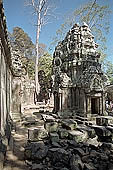 Ta Prohm temple - the south-west courtyard within the third and second enclosure